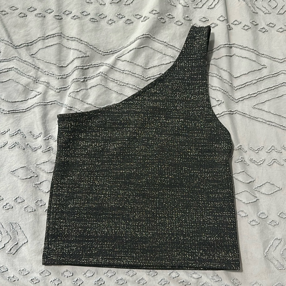 american eagle one shoulder tank
